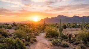 Image of beautiful Queen Creek Sunrise Image of a beautiful sunrise